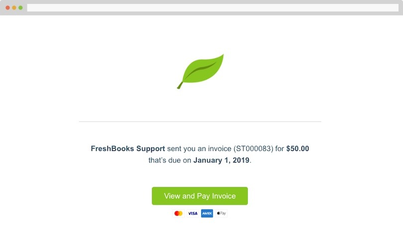 Freshbooks: View invoices online